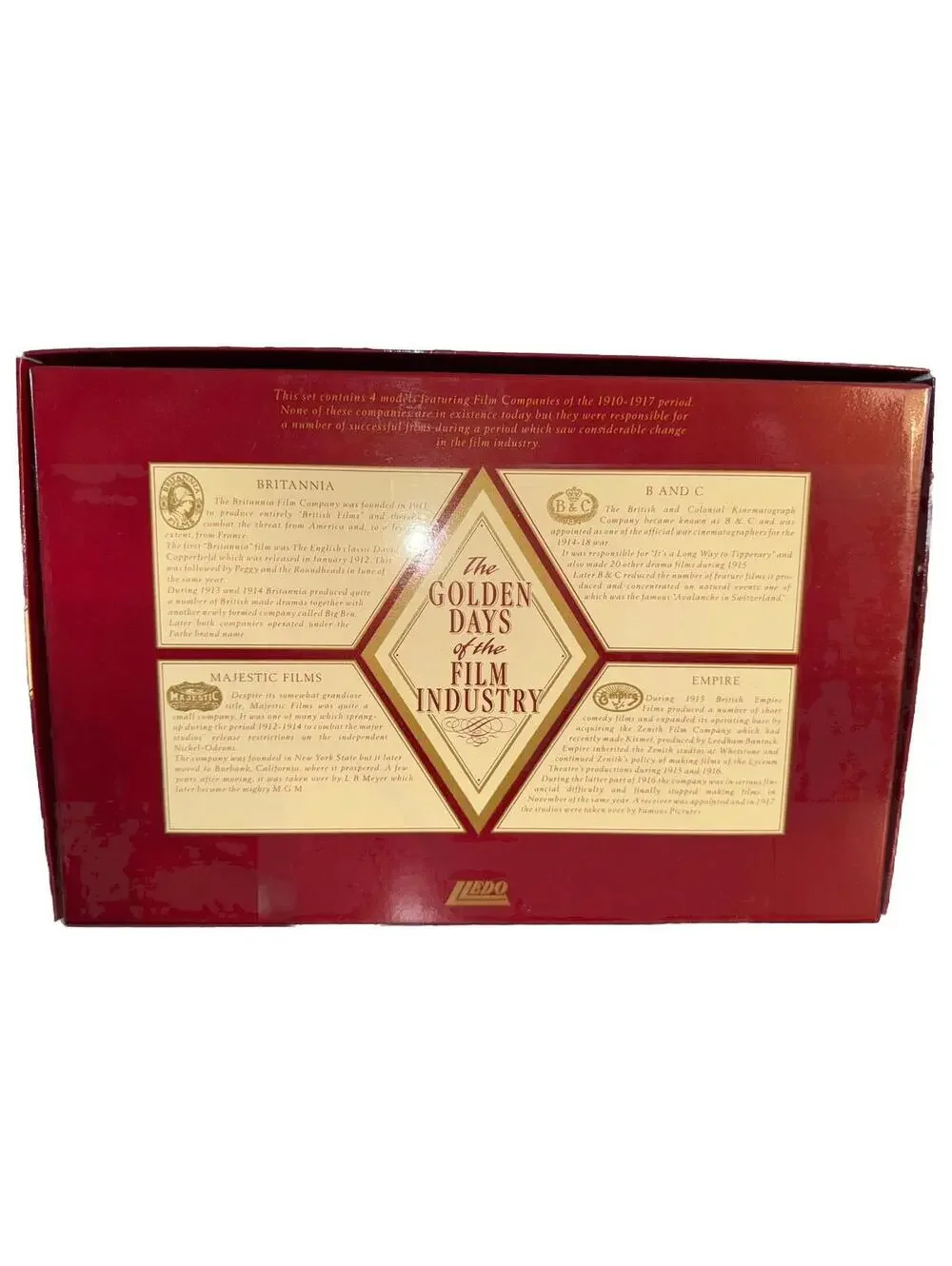 Lledo The Golden Days Of The Film Industry Collection 24K Gold Plated Limited Ed